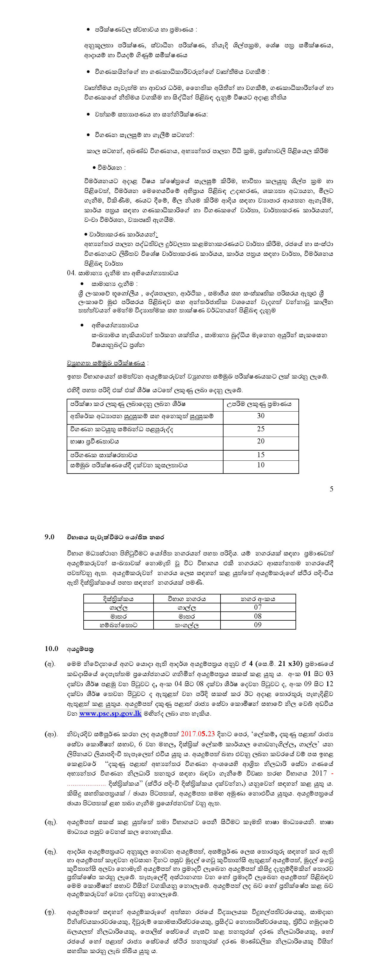 Audit Examiner - Southern Provincial Public Service